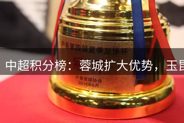 中超积分榜：蓉城扩大优势，玉昆跻身次席，保级形势胶着
